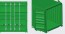Fujimi 1/24 Car NEXT Series No.1001 20ft Container (Green), FUJ66462, by FUJIMI