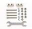 Tamiya MASS DAMPER SQUARE SHORT (6 X 6 X 14MM 2PCS) (SILVER) (MINI 4WD LTD.)  , TAM54872, by TAMIYA
