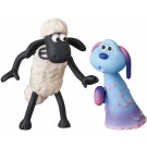 Medicom Toy UDF A Shaun the Sheep Movie: Farmageddon Shaun & Lu-La  , MED55937, by MEDICOM TOY