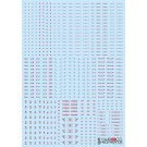 HI Q PARTS 1/144 RB03 Caution Decals Red & Gray (1 Sheet), HIQ89623, by HI Q PARTS