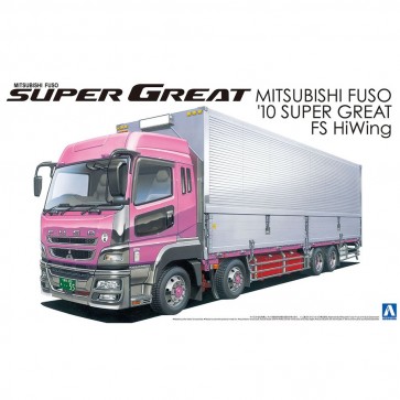 Aoshima 1/32 Heavy Freight 14 Mitsubishi Fuso 2010 Super Great FS Hi Wing Truck , AOS09260, by AOSHIMA