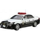Aoshima 1/24 The Model Car No.110 Toyota GRS214 Crown Patrol Car For Traffic Control '16, AOS57520, by AOSHIMA