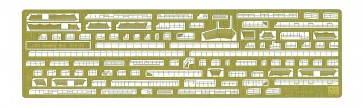 Hasegawa  1/350 escort aircraft carrier USS Gambier Bay Etching Parts Basic, HASQG44, by HASEGAWA