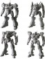 Kotobukiya Armored Core Structure Arts Non Scale Plastic Model Kit Series Vol.1: 1Box (4pcs), KBY83523, by KOTOBUKIYA