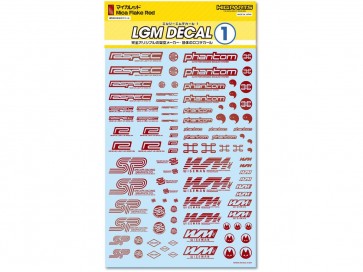 HI Q PARTS LGM Decal 1 Mica Red (1 piece), HIQ77835, by HI Q PARTS