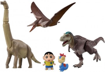 TAKARA TOMY Ania "Crayon Shin-chan Movie: Our Dinosaur Diary" Amazing! Dinosaur Battle Set, TAK45369, by TAKARA TOMY