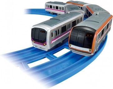 TAKARA TOMY Tokyo Metro Hanzomon Line 08 Series & Yurakucho Line/Fukutoshin Line 10000 Series Double Set, TAK03383, by TAKARA TOMY