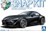 Aoshima 1/32 Raku-Pla Snap Kit No.13-BK Toyota GR Supra 2019 (Black Metallic), AOS58879, by AOSHIMA