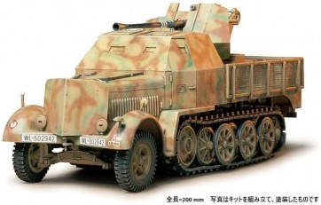 Tamiya 1/35 Military Miniature Series No.144 GERMAN 8ton SEMI TRACK 3.7cm FLAK 37 Sd.kfz.7/2 ARMORED CAB TYPE, TAM82766, by TAMIYA