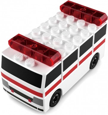 TAKARA TOMY Tomica Plarail Block Ambulance, TAK46311, by TAKARA TOMY