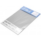 Wave PLASTIC PLATE WITH PRINTED SCALE (GRAY) THICKNESS 0.8MM SCALE COLOR: WHITE  OM404, WAV23046, by WAVE