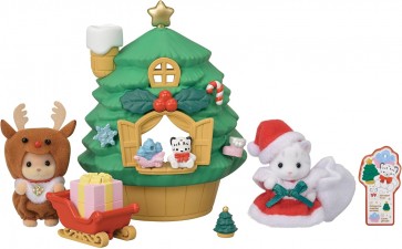 Epoch Sylvanian Families Baby Santa's Christmas Tree House, EPC56068, by Epoch
