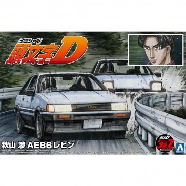 Aoshima 1/24 Initial D No.13 Wataru Akiyama AE86 Levin  , AOS57360, by AOSHIMA