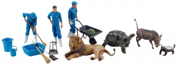 KAIYODO 1/35 ARTPLA Keeper and Lion Set: 1Box (6pcs), KYD90086, by KAIYODO