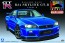 Aoshima 1/24 Prepaint model (Painted Plastic model) 31 R34 Skyline GT - R V - Spec II (Bayside Blue) , AOS08591, by AOSHIMA
