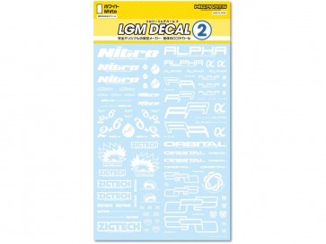 HI Q PARTS LGM Decal 2 White (1 piece), HIQ77859, by HI Q PARTS