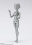 Bandai S.H.Figuarts Body-chan Ken Sugimori Edition DX SET (Gray Color Ver.), BAC21030, by BANDAI