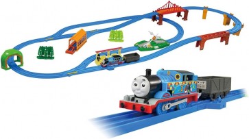 TAKARA TOMY Welcome to the world of Plarail Thomas! Best Selection Set (with Sir Topham Hatt as a first-time bonus), TAK57348, by TAKARA TOMY