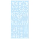 HI Q PARTS 1/12 TATTOO DECAL 03 FIRE CLEAR WHITE (1PCS)  , HIQ74506, by HI Q PARTS