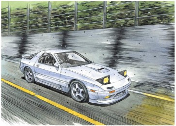 Aoshima 1/24 Initial D No.3 Ryosuke Takahashi FC3S RX-7  , AOS59586, by AOSHIMA