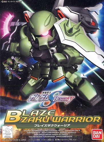 Bandai BB #296 BLAZE ZAKU WARRIOR, BAN41212, by BANDAI
