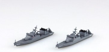 Aoshima 1/700 WL 17 Maritime SDF missile boat Wakataka Kumataka plastic kit , AOS48184, by AOSHIMA