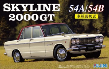 Fujimi 1/24 Skyline 2000 GT 54 A / 54 B with 60-year anniversary plate , FUJ39756, by FUJIMI