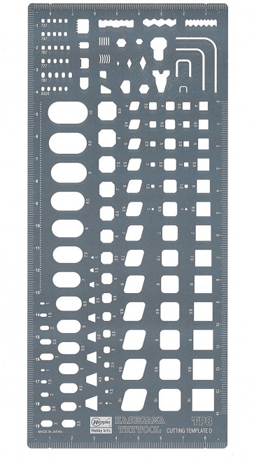 Hasegawa  Cutting template D (square-shaped ruler), HASTP8, by HASEGAWA