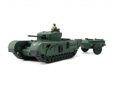 Tamiya 1/48 MM British Churchill Mk.VII Crocodile , TAM25948, by TAMIYA