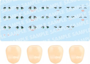 Kotobukiya 1/10 Customized Face & Decal Set Vol.4 [Designed by En Morikura] (Sousai Shojo Teien), KBY66124, by KOTOBUKIYA