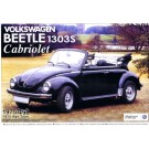 Aoshima 1/24 The Best Car Vintage 76 Volkswagen Beetle 1303 S Convertible '75 plastic kit , AOS47798, by AOSHIMA