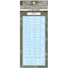 HiQParts Hex Camouflage Decal 2 White (1pc), HQPHEXC2-WHI,