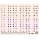 HI Q PARTS 1/12 4-C Custom Eyes Decale  , HIQ74179, by HI Q PARTS