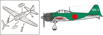Fujimi 1/350 Ship Series No.103 JAPANESE NAVY CARRIER-BASED AIRCRAFT SET 3 (LATE WARTIME 2), FUJ00758, by FUJIMI