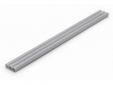 Wave Plastic Pipe (Gray) Thin (250mm x 8.5mm 3pcs), WAV25361, by WAVE