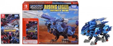 TAKARA TOMY ZW36IB Rising Liger Infinity Blue Zoids Wild Infinity Blast Set with Switch Game  , TAK69062, by TAKARA TOMY