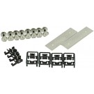 TOMYTEC Tetsudou Collection N Gauge Running Parts Set TT-05 (Wheel dia. 6mm for 2 Cars: Black) , tmt44011, by TOMYTEC