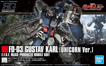 Bandai 1/144 HGUC GUSTAV KARL (UNICORN VER.) , BAN67512, by BANDAI
