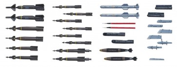 Hasegawa  1 / 48 U.S. Aircraft Weapon D "smart bombs and target" , HASX48-8, by HASEGAWA