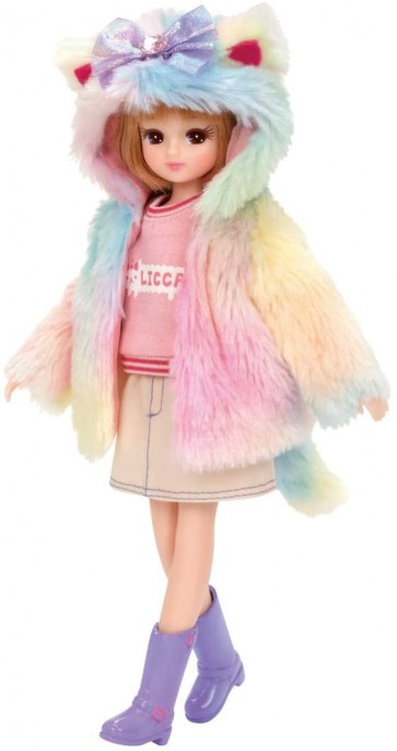 TAKARA TOMY Licca-chan LW-16 Mofumofu Colorful Cat  , TAK69277, by TAKARA TOMY