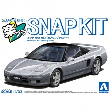 Aoshima 1/32 Raku-Pla Snap Kit No.19-SS Honda NA1 NSX (Sebring Silver), AOS65822, by AOSHIMA