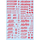 HI Q PARTS LGM Decals 1 Red (1pc), HIQ77767, by HI Q PARTS