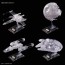Bandai 1/144& 1/350 & 1/2700000 STAR WARS the return of Jedi Clear Vehicle set , BAN582126, by BANDAI