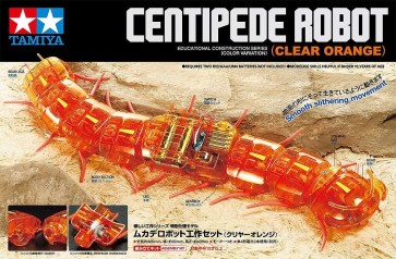 Tamiya Educational Construction Series CENTIPEDE ROBOT (CLEAR ORANGE)  , TAM99285, by TAMIYA
