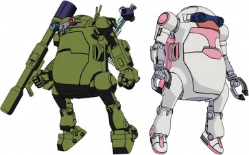 Hasegawa 1/35 MechatroWeGo VOTOMS Collaboration Series Vol.5 Round Mover & Fyana (Set of 2), HAS48197, by HASEGAWA