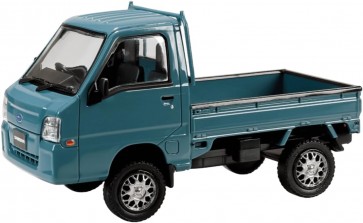 Aoshima 1/32 Raku-Pla Snap Kit No.05CU-BG Subaru Sambar Truck Custom Wheels (Blue Gray), AOS03873, by AOSHIMA
