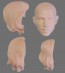 Atelier IT 1/6 Doll Head W-08 Resin kit, AIT31151, by Atelier IT