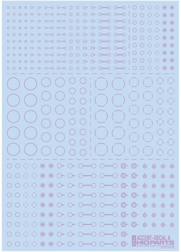 HI Q PARTS Accent Decal A Light purple (1 piece) , HIQ72847, by HI Q PARTS