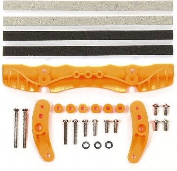 Tamiya Mini 4WD Grade Up Part BRAKE SET (FOR AR CHASSIS) (ORANGE) (MINI 4WD LIMITED)  , TAM55589, by TAMIYA