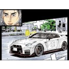 Aoshima 1/24 MF Ghost No.2 Aiba Shun R35 NISSAN GT-R NISMO Comics Vol.1 Odawara Pikes Peak Ver., AOS67857, by AOSHIMA
